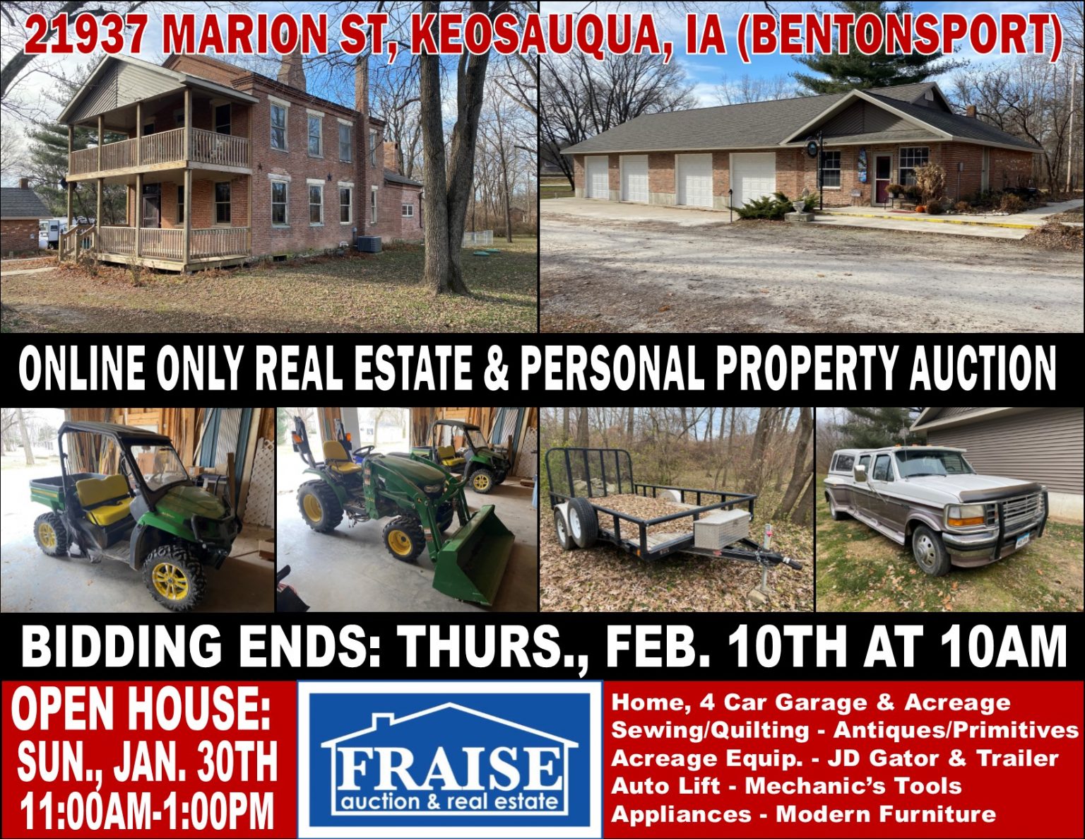 Past Auctions Fraise Auction & Real Estate